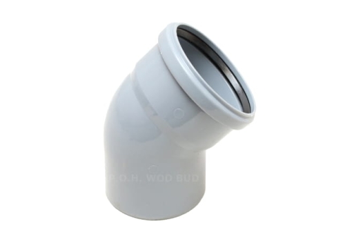 Kolano kanalizacyjne HT PP 110 < 45°