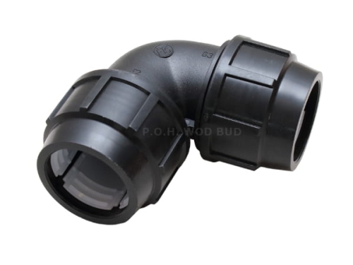 Kolano skręcane do rur PE 63mm < 90°