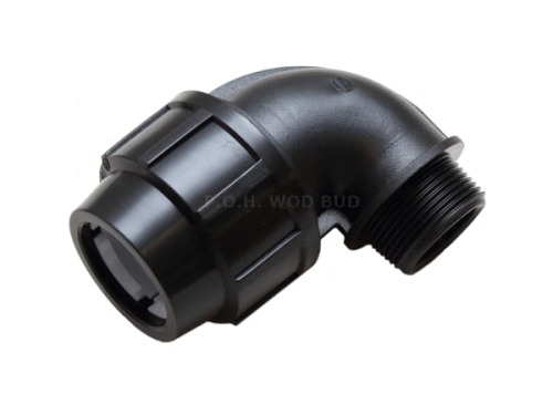 Kolano skręcane do rur PE 40mm x 5/4" GZ