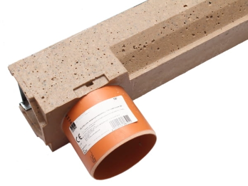 Kanał ACO Self Euroline ocynk 1m z odpływem pionowym