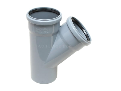 Trójnik kanalizacyjny HT PP 110 x 110 < 45°