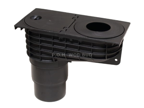 Wpust rynnowy z koszem 110/125mm HL660E