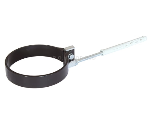 Kompletne mocowanie: obejma rury spustowej z hakiem