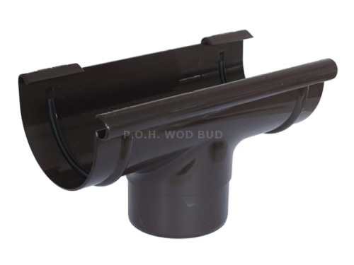 Lej spustowy PVC-U 125 110 ciemny brąz