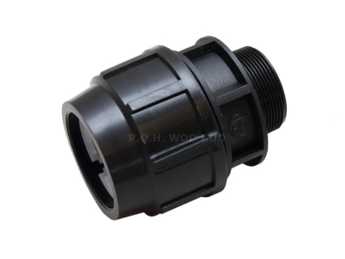 Złączka skręcana do rur PE 63mm x 2" GZ