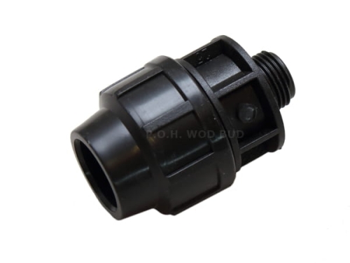 Złączka skręcana do rur PE 25mm x 3/4" GZ