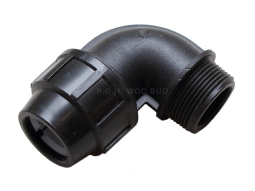 Kolano skręcane do rur PE 32mm x 1" GZ